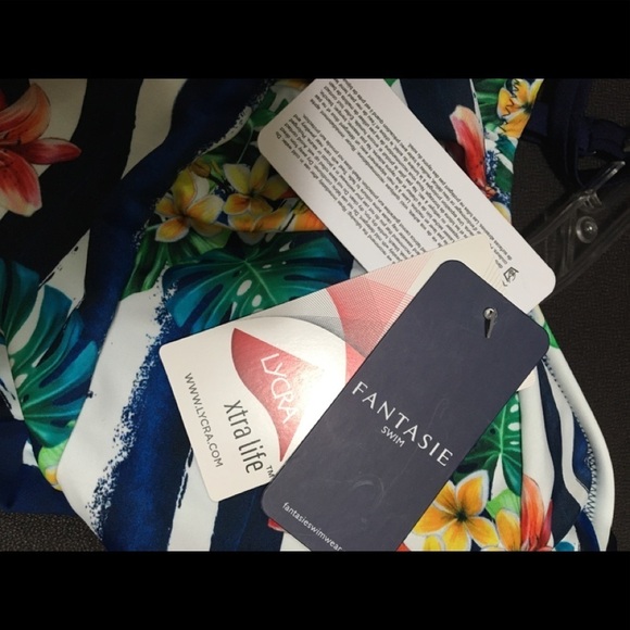 NWT Fantasie Porto Twist Tankini Swim Top 38DD - Picture 9 of 15